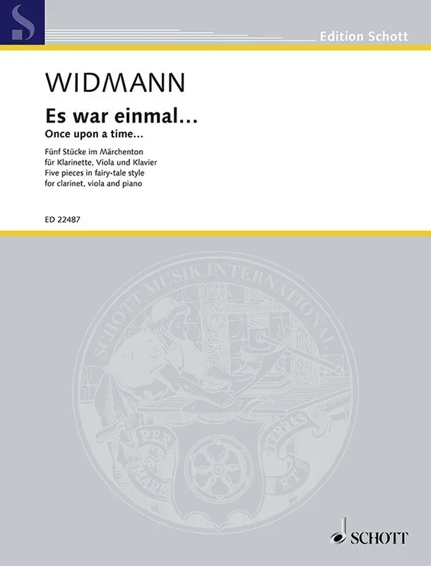 Widmann – Once Upon A Time Clarinet/Viola/Piano (Music Score/Parts) Book