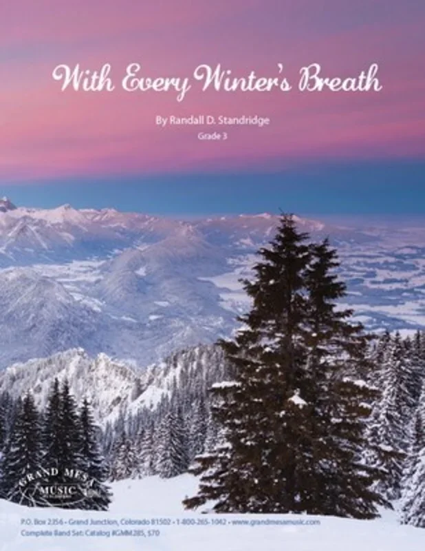With Every Winters Breath Concert Band 3 Score Only (Music Score) Book
