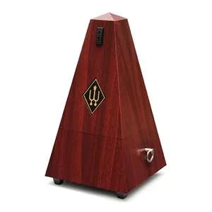 Wittner Maelzel Pyramid Metronome – Mahogany Plastic Casing without Bell