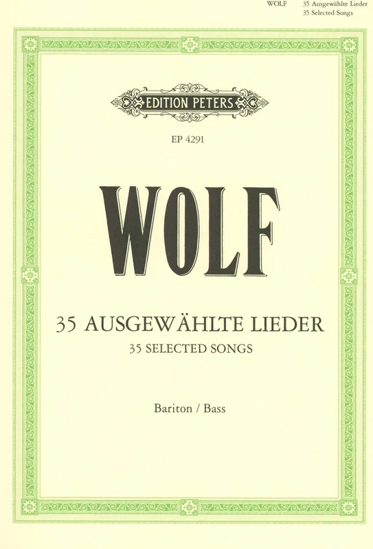 Wolf: 35 Baritone-Bass Songs