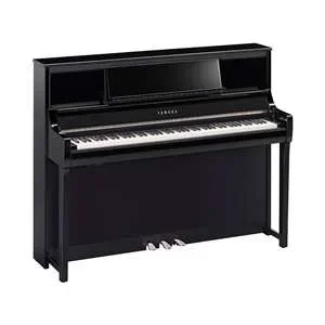 Yamaha Clavinova CSP-295 GrandTouch with Wooden Keys Tablet Controlled Smart Piano – Polished Ebony Tall Cabinet