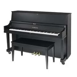 Yamaha P22 Studio Upright Piano with Mute Rail – 45″ Satin Ebony