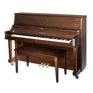 Yamaha SILENT Series P22 SC3 Studio Upright Piano with SC3 Silent System – 45″ Satin American Walnut Finish