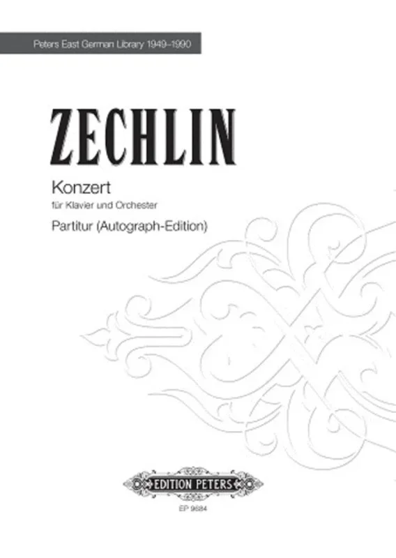 Zechlin – Piano Concerto Score (Music Score/Parts) Book