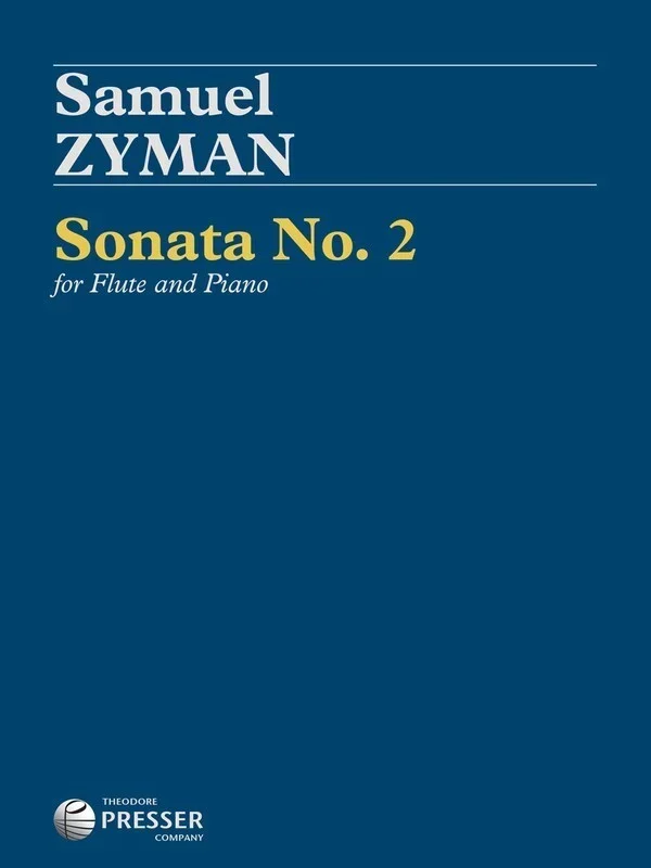 Zyman – Sonata No 2 Flute/Piano (Softcover Book)